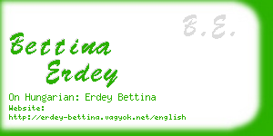 bettina erdey business card